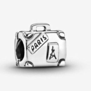 Pandora Sterling Silver Suitcase Charm & Rope
